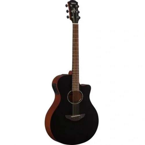 Yamaha APX600 Thinline Cutaway Elektro Akustik Gitar (Smokey Black)