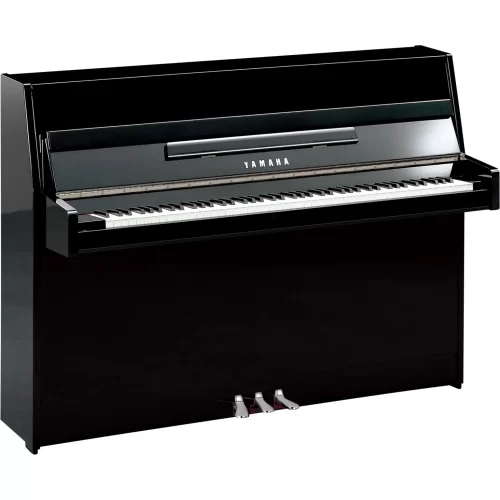 Yamaha B1 SC3 PEC Krom Aksamli Silent Akustik Duvar Piyanosu (Parlak Siyah)