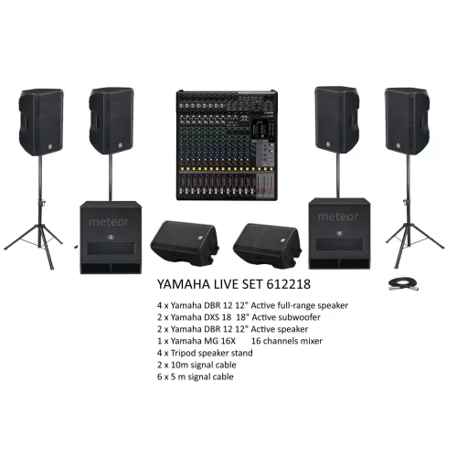 Yamaha Live Set 612218 Hazır Ses Sistemi Paketi