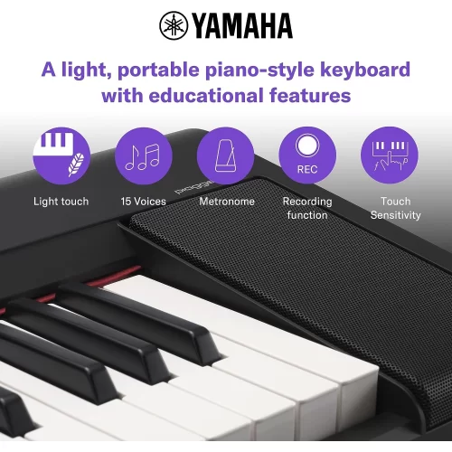 Yamaha Piaggero NP-15 61-Tuşlu Eğitim Klavyesi (Beyaz)
