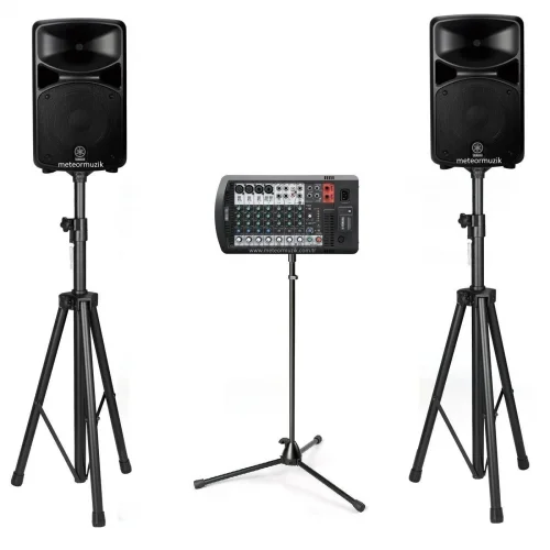 Yamaha STAGEPAS 600BT Compact Ses Sistemi, 2 Ad 10 Hoparlör ve 8 Kanal 10 kanal Mixer