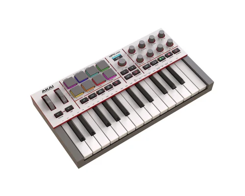 AKAI MPKMINI 4 Beyaz Müzik Prodüksiyonu 25 Mini Tuş MIDI Klavye