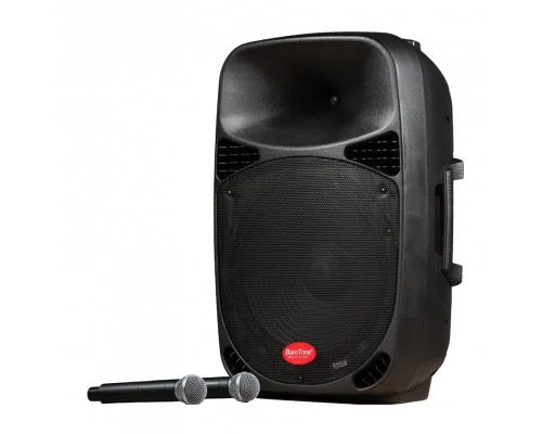 Baretone MAX15 15 Taşınabilir Ses Sistemi | 260W Çift El Kablosuz Mikrofonlu | USB, Bluetooth