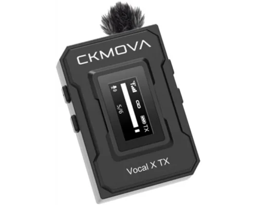 CKMOVA Vocal X V1 Ultra kompakt 2,4 GHz Tek Yaka Kablosuz Mikrofon Seti