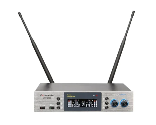 K.Meister UW-202EE Çift EL Kablosuz Mikrofon Seti | 2x380 Kanal | Anti-Feedback