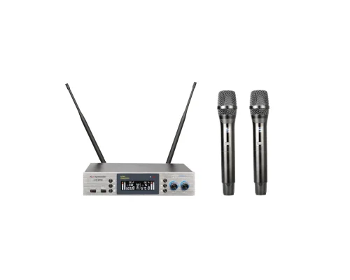 K.Meister UW-202EE Çift EL Kablosuz Mikrofon Seti | 2x380 Kanal | Anti-Feedback