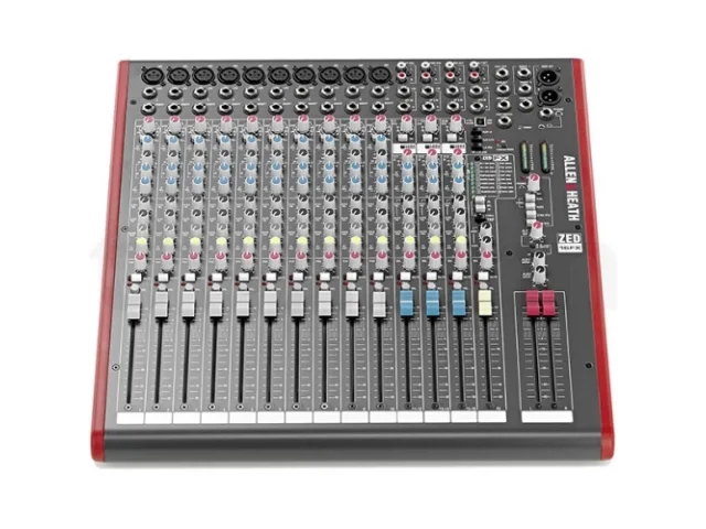 Allen & Heath ZED16FX 16 Kanal (10 Mono / 3Stereo) Analog Deck Mikser Usb Ve Efekt