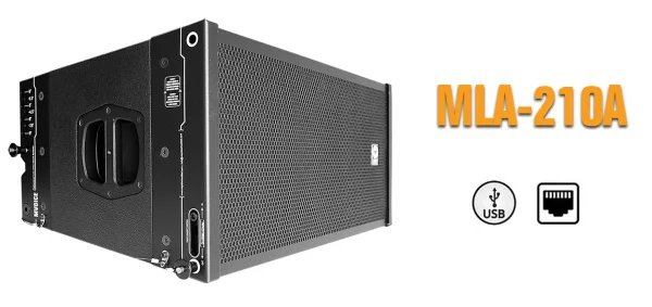 M-Voice MLA-210A Aktif Line Array Hoparlor 2x10” 2x1 1400W