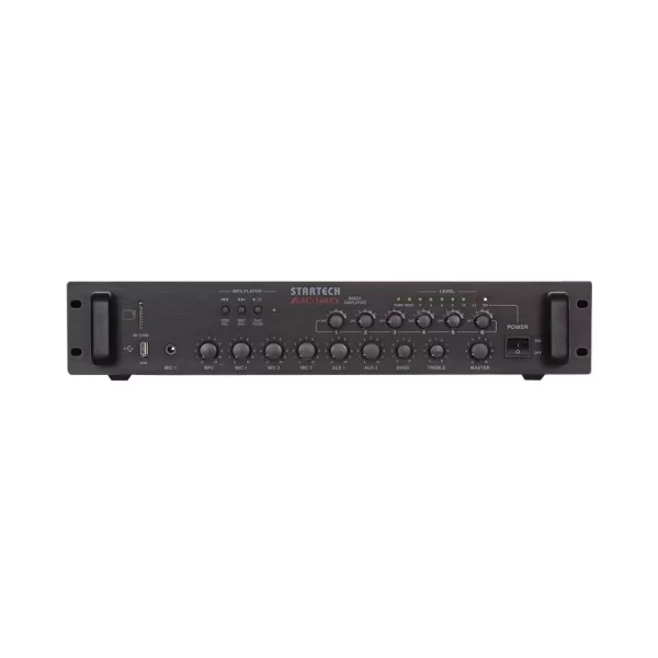 Omcron ASC-250ZV 250W/100V Mixer-Ampli, 6 Zonlu, USB/SD Player EMC 24V AC/DC