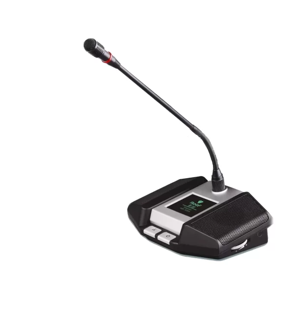ROOF RF-50 Dinamik masa üstü Mikrofonu, Hoparlörlü, Işıklı, Ekranlı