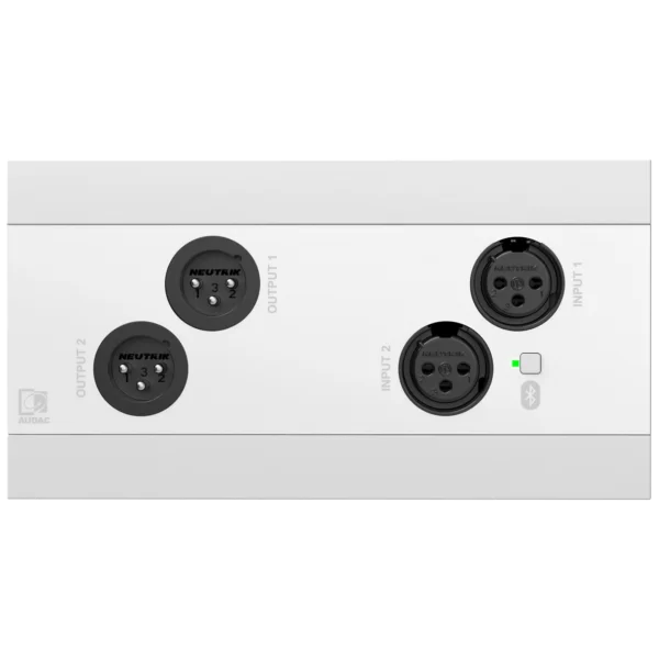 Audac NWP222 Network in- & output panel - 2 x XLR in- & out + BT (4 x 2 CH) 