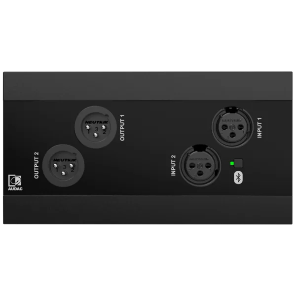 Audac NWP222 Network in- & output panel - 2 x XLR in- & out + BT (4 x 2 CH) 