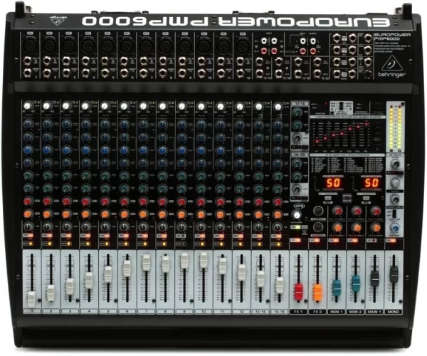 Behringer PMP6000, 1600W 20 Channel Power Mixer