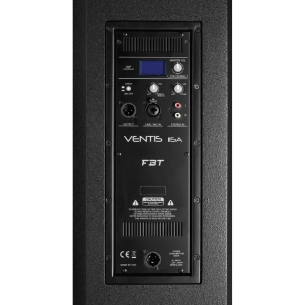 FBT VENTIS 115A | 2-yollu Bass reflex Aktif Hoparlör - 15+ 1 -
700Wrms+200Wrms