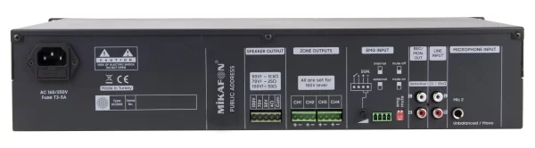 Mikafon DC200 Mixer Ampli 260W/100V , EMC, USB Player,