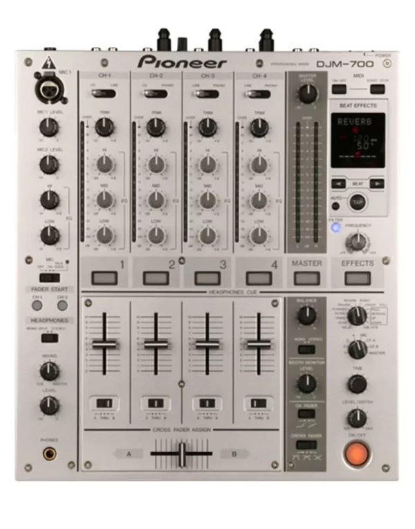 Pioneer DJM-700 S 4 Kanal DJ Mikseri Gümüş