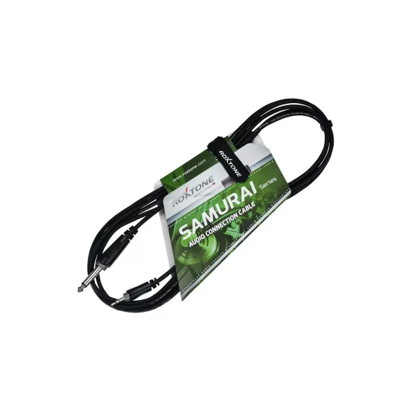 Roxtone RX-K13503 6.3mm Mono - 3.5mm Stereo Kablo 3metre