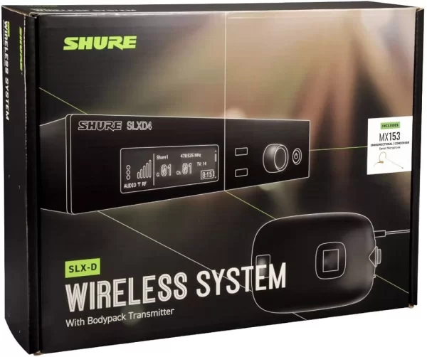 SHURE SLXD14E/MX153B Headset Kablosuz Mikrofon Seti