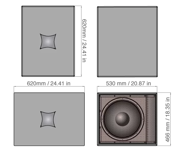 VUE audiotechnik as-115 15 Pasif Subwoofer