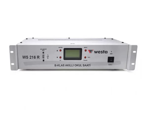 WESTA WS-216 R USB li Akıllı Dijital Okul Zili, 50 Ad. Dahili MP3 zil sesi, istiklal Marşı