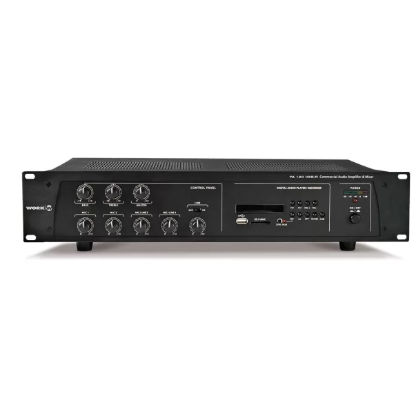 Work PA-120 USB/R Mixer-Amfi 120W/100V