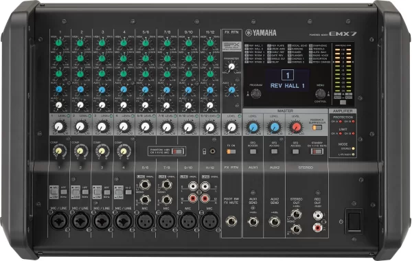 Yamaha EMX7 2x710W 12 input Küp Power Mixer