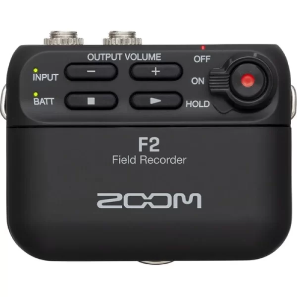 Zoom F2 Yaka Mikrofonu ve Ses Kayıt Cihazı (Siyah)