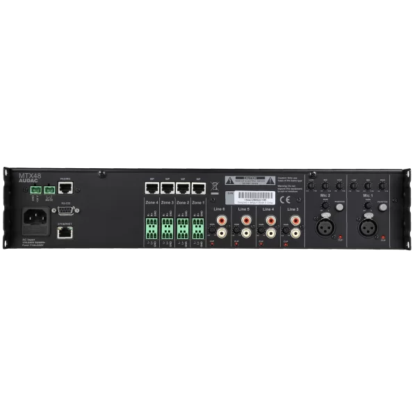 Audac MTX48 4-zone audio matrix