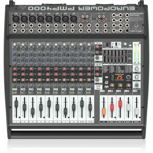 Behringer PMP4000 2x800W Power Mixer, 16 Kanal, 2X800W