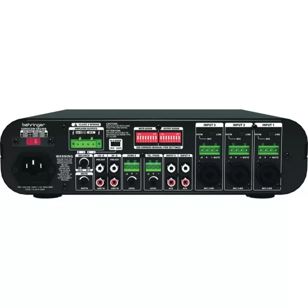Behringer SN2408 5 Kanal Mixer-Ampli 160W/4 Ohm 160W/100V