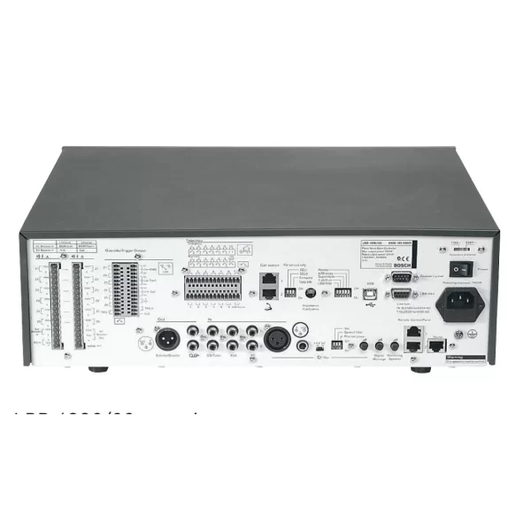 Bosch LBB1990/00 Mixer Amp 240W/100V 6-zone Acil Anons + Mesaj (EN54‑16)