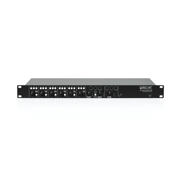 ECLER eSAM603 6x3 | 1U rack | Installation preamp-Mixers