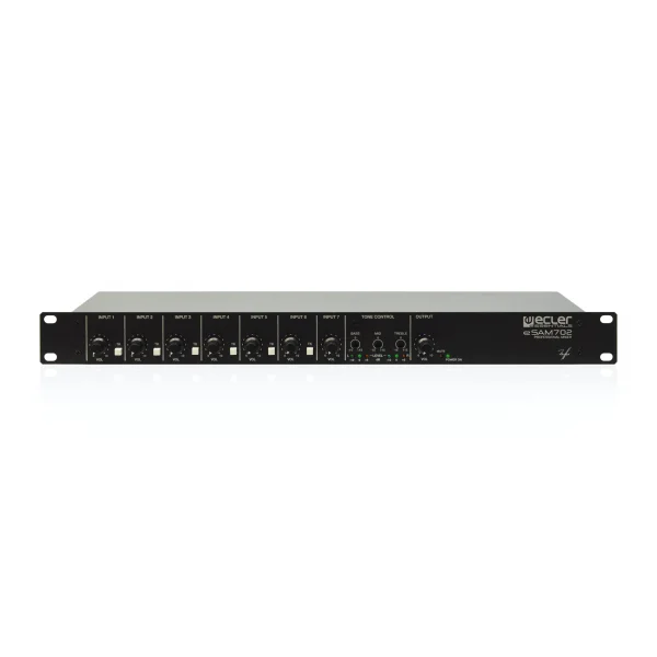 ECLER eSAM702 7x2 | 1U rack | Installation preamp Mixers