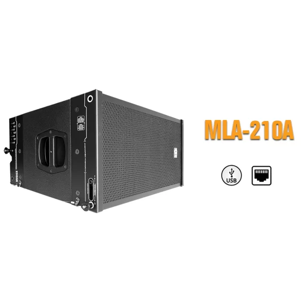 M-Voice MLA-210A Aktif Line Array Hoparlor 2x10” 2x1 1400W