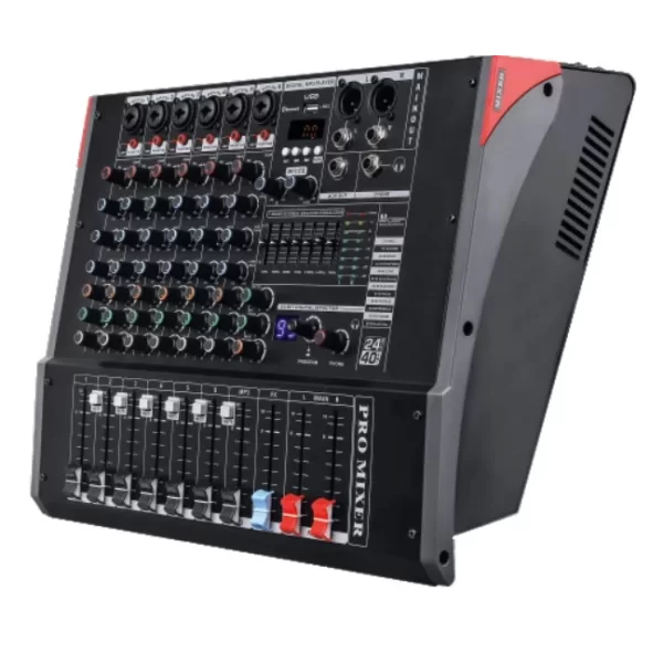 Machtig GPM1006 6 Kanal Power Mixer, 2x350W, USB, Kayıt,Bluetooth