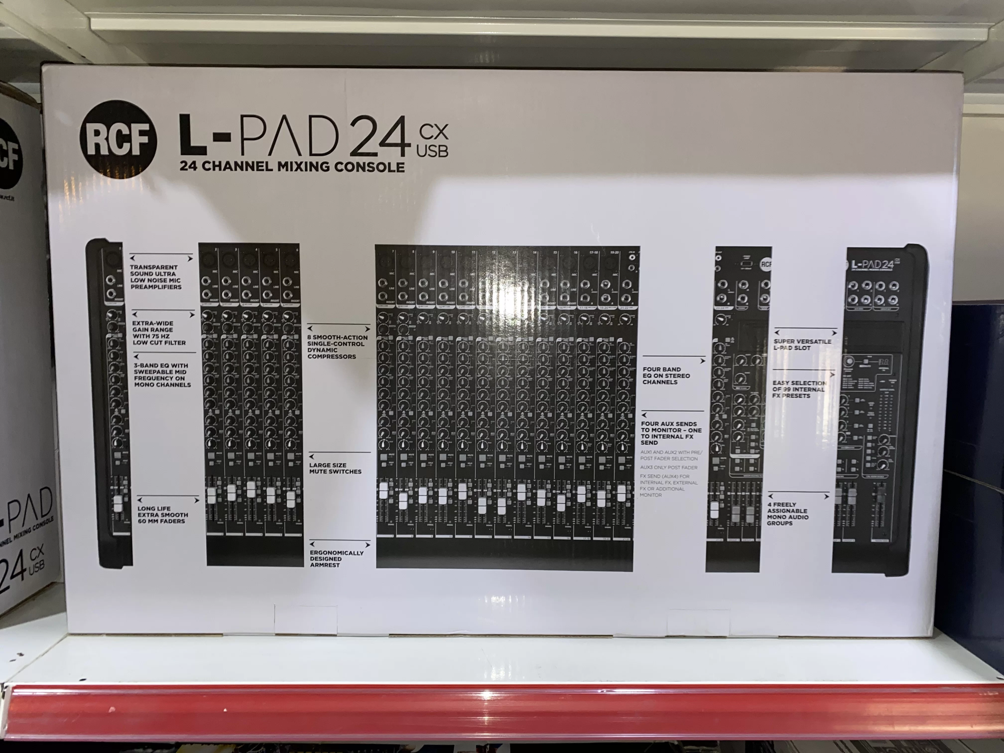 RCF L-PAD 24CX USB 24 Kanal Efektli Ses Mikseri, 4 Aux