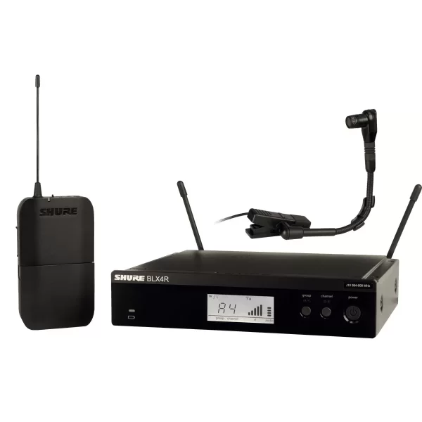 SHURE BLX14RE/B98 Rack Tipi Beta98 li Kablosuz Enstrüman Mikrofon Seti