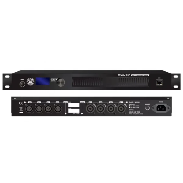 TOPP PRO TD500.4 DSP Power Amfi 4x500W /4-ohm