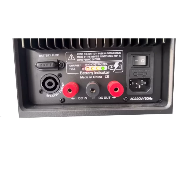Wöller W-1540 Taşınabilir Aktif Hoparlör 15 400W | Çift El Kablosuz Mikrofonlu | USB, Bluetooth