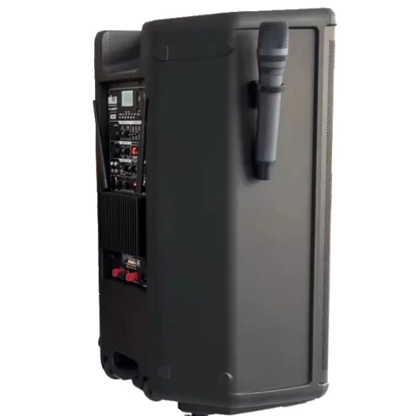 Wöller W-1540 Taşınabilir Aktif Hoparlör 15 400W | Çift El Kablosuz Mikrofonlu | USB, Bluetooth