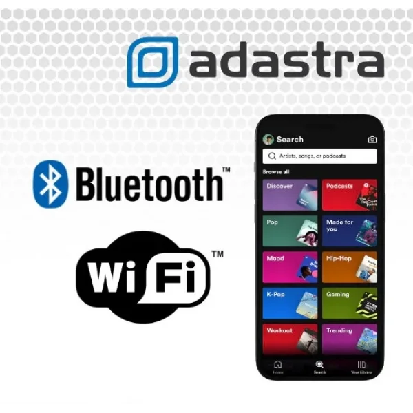 Audast C-4608 Cafe Ses Sistemi, 8 adet Sarkıt Tavan Hoparlörü, Cepten Kontrol