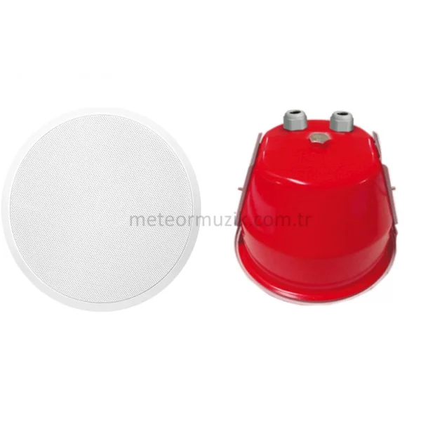Audac CSF506/W Ceiling Hoparlör with fire dome 100V - RAL9010