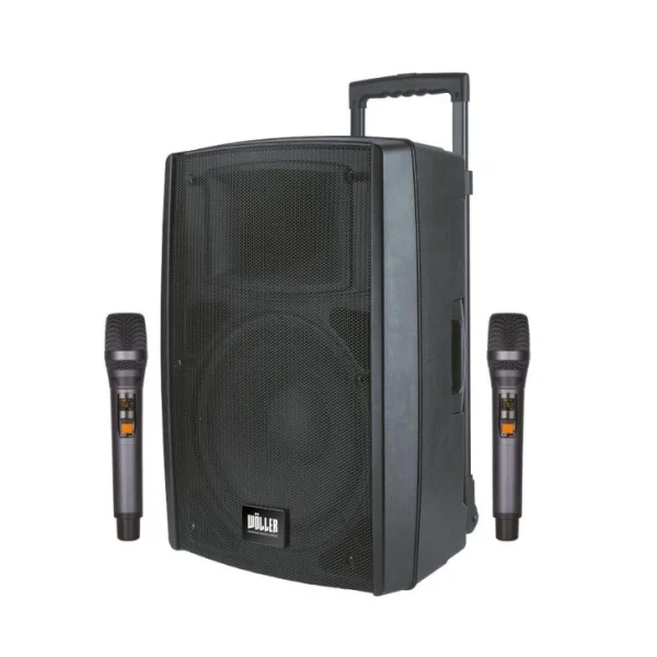 Wöller W-1230 DSP 12 Taşınabilir Ses Sistemi | 400W Hoparlör | Çift El Kablosuz Mikrofonlu | USB, Bluetooth