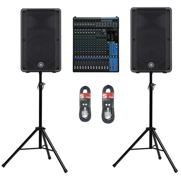 Yamaha MD-1615 16 Kanal Mikserli Yamaha Ses Sistemi Seti, MG16XU + DBR15 Hoparlör, 132-dB Max