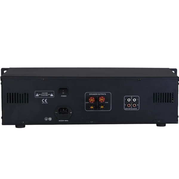 Wöller W-2500 Power-Mixer 2x500W 4/16 Ohm, 6 Kanal Mic/Line (Minare Amfisi)