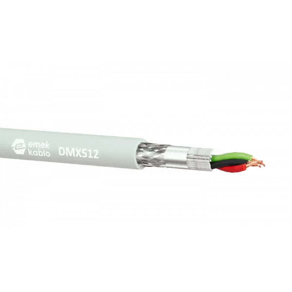 Emek EK.305DMX DMX Kablo, 1x2x0,34mm² DMX512 110-ohm (100mtlik Rulo)