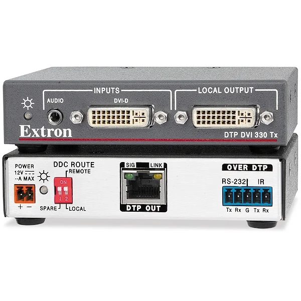 Extron DTP DVI 4K 330 Tx DVI için Uzun Mesafeli DTP Verici - 100 Metre Mesafe