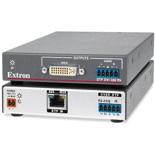 Extron DTP DVI 4K 330 Rx DVI için Uzun Mesafeli DTP Alıcı- 100 Metre Mesafe