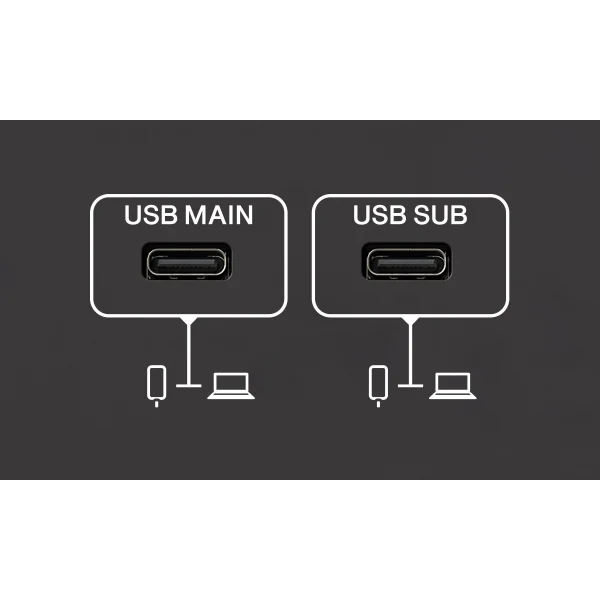 Yamaha URX22 USB Audio Interface with Touchscreen Ses kartı, 4-in/2-out USB-C