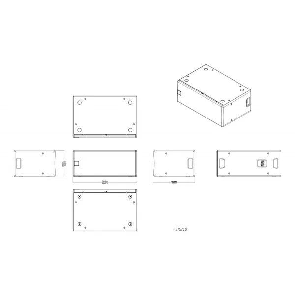 Martin Audio SX210 2x10 Pasif Sahne Altı Ultra İnce Tasarım Subwoofer 400W RMS/1600W Peak/4 ohm